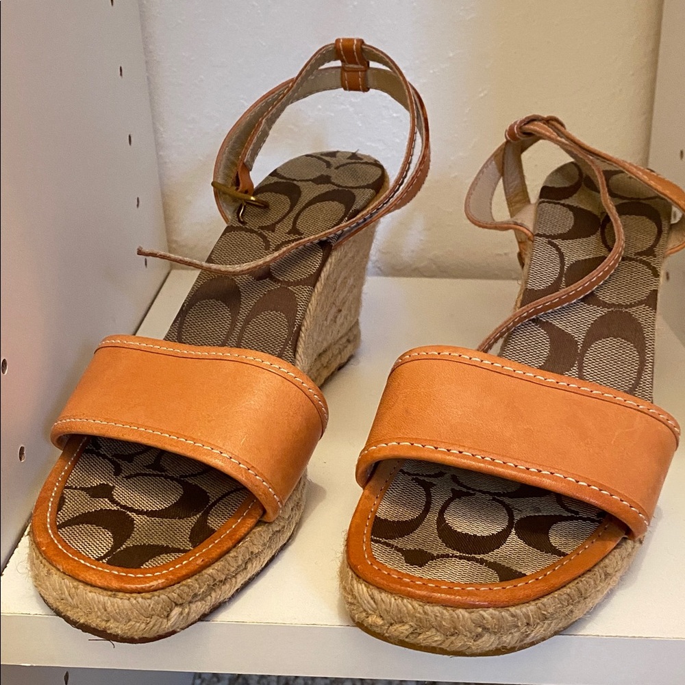 Coach leather Espadrille Sandals